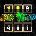 An image featuring the phrase ADD IT UP in colorful neon letters, with numbers 196, 4, and 451 displayed in a grid, against a dark background filled with various numbers