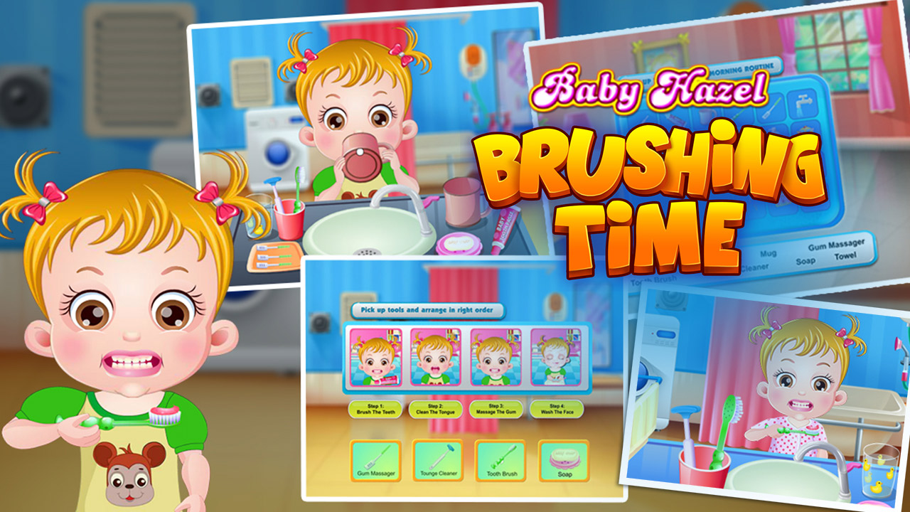 Baby Hazel: Brushing Time 🕹️ Play on Play123