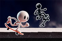 Would you like to join the adventure of the black and white stickman?