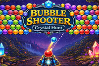 Shoot bubbles and collect crystals