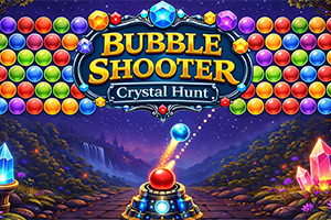 Shoot bubbles and collect crystals