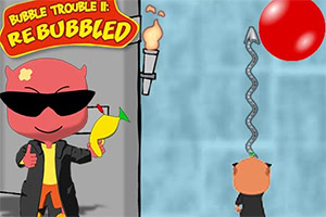 The little demon in the trench coat is back for another chaotic bubble blasting adventure