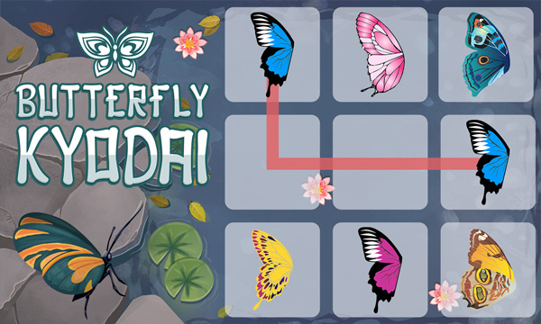 Butterfly Kyodai HD 🕹️ Play on Play123