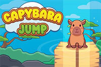 Jump and stack blocks with a cute capybara!