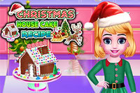 Join Mia in baking a gingerbread house cake for Christmas