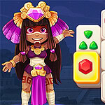 A vibrant character in elaborate costume with colorful accessories stands next to a grid of various geometric shapes and symbols in bright colors