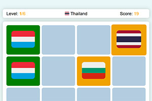 Test your memory with 98 flags from countries worldwide