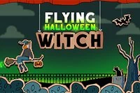 Flying Halloween Witch