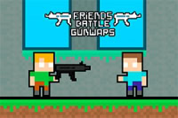 Friends Battle Gunwars is a fun platformer game for two players