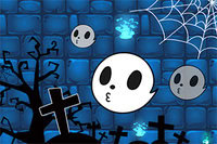 Navigate obstacles, boost abilities, and complete tasks in this spooky