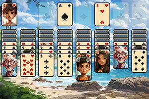 Try to move all cards to the 4 foundations in Hawaii