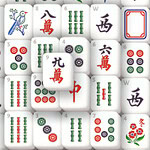 A colorful arrangement of Mahjong tiles featuring various symbols, including bamboo, circles, characters, and a bird design