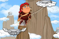 The great hero Hercules wants to visit his father at the top of the mountain