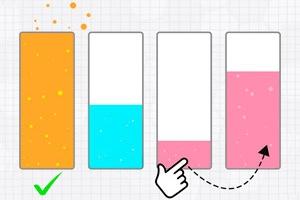 Liquid Puzzle is a fun and addictive puzzle game