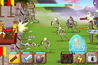 Fight for your subjects and defend your castle in Lord Of The Knights