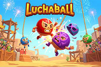 Play an endless physics game with rolling Luchaballs and colorful masks