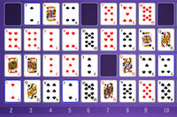 Arrange cards from 2 to King