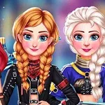 A colorful illustration featuring three animated female characters with distinct hairstyles and outfits, showcasing vibrant styles inspired by pop culture