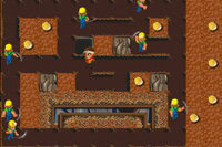 Control a miner collecting nuggets in this fun game