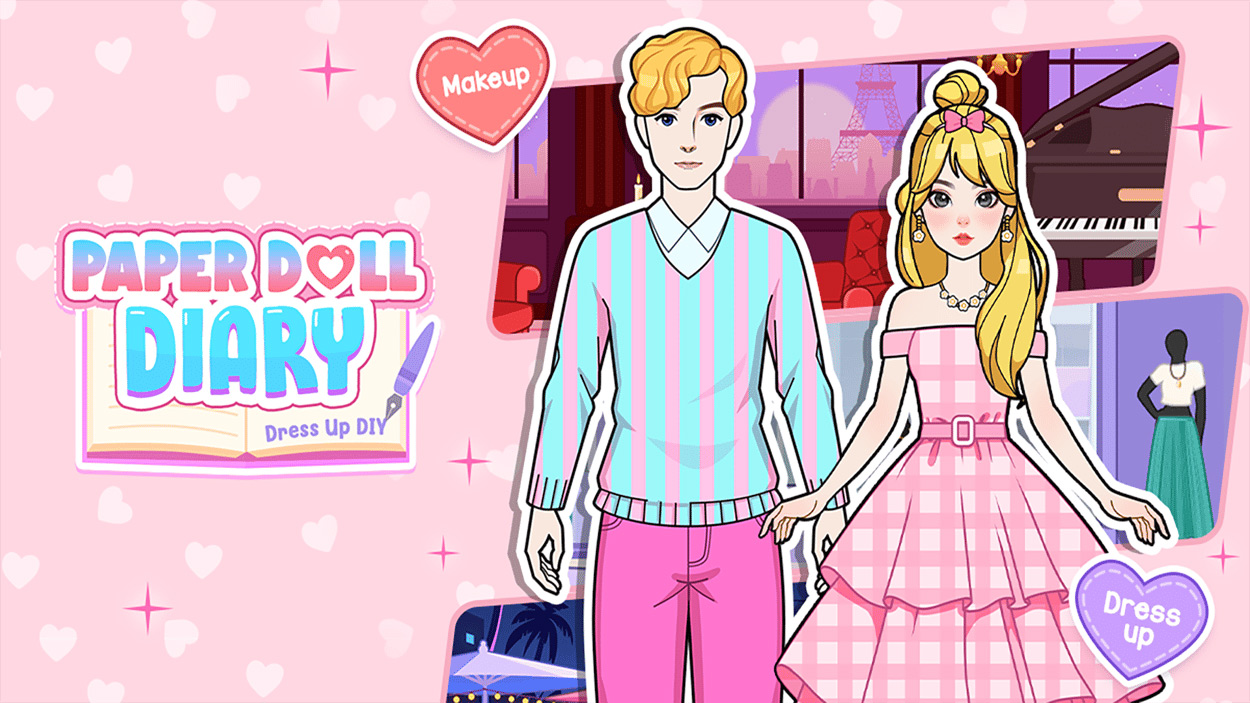 Paper Doll Diary: Dress Up DIY 🕹️ Play Free on Play123