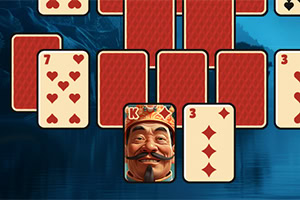 A Pyramid Solitaire game in Ancient China