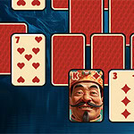 A Pyramid Solitaire game in Ancient China