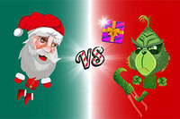 Jump and kick the gift box in Santa vs Skritch to score points and beat your