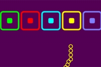 Help the snake smash through blocks by matching its color to the block's color