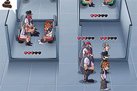 Run the most chaotic restroom in Sochi and keep every desperate customer moving