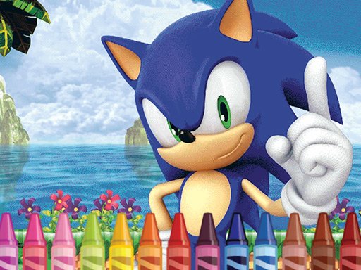 Super Sonic Online Coloring Game - Sonic Games