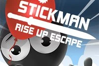 Help Stickman avoid obstacles and escape on a balloon