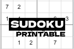 Sudoku Printable