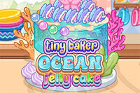 Make a sweet ocean jelly cake
