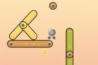 Can you navigate the plate or ball to the emoji smiley without falling off the