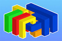 Slide U-shaped blocks to clear the board!