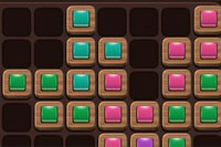 Complete rows and columns in this wooden block puzzle