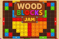 Wood Blocks Jam is a calming logic puzzle with colorful wooden blocks