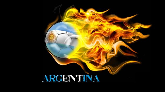 Pelota argentina en llamas