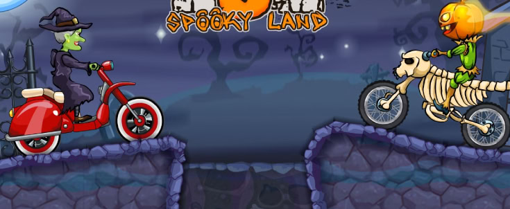 Moto X3M Spooky Land adds dirt bikes to Halloween!